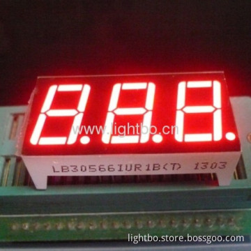 Ultra Bright Red 3-digit 0.56" 7-segment Led Display For Oven Control ,operating Temperature 120℃ 